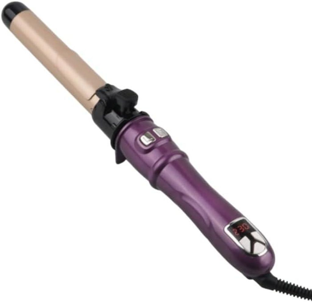 Lockenstab Professioneller Langer Rotierender Lockenstab 28mm - unterschiedl. Temp., für seidig-glänzende Locken & Wellen Rotierender Keramik