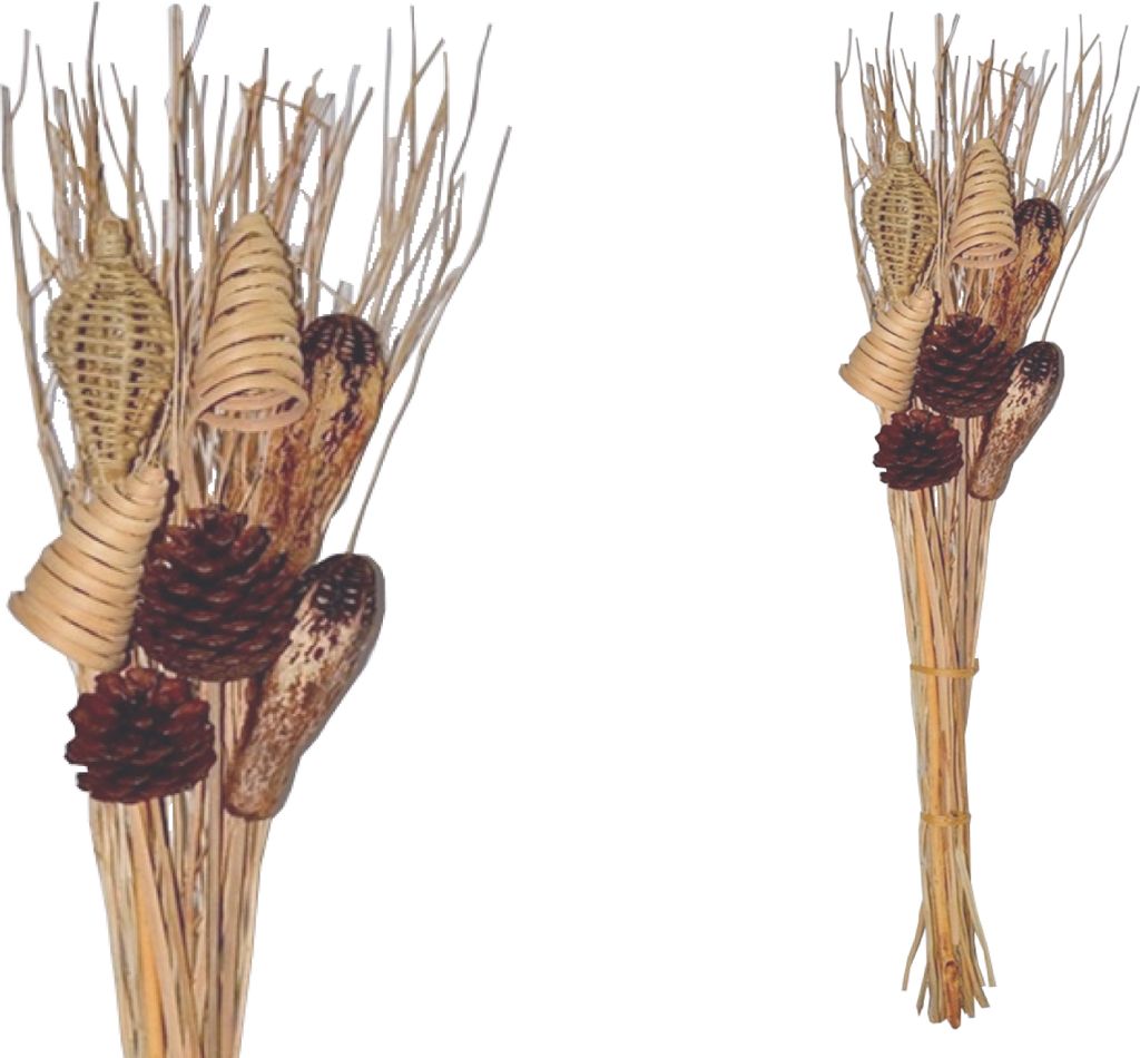 BOHO Trockenblumenstrauß gemischt Brunch Natur  68 cm Produktbild 
