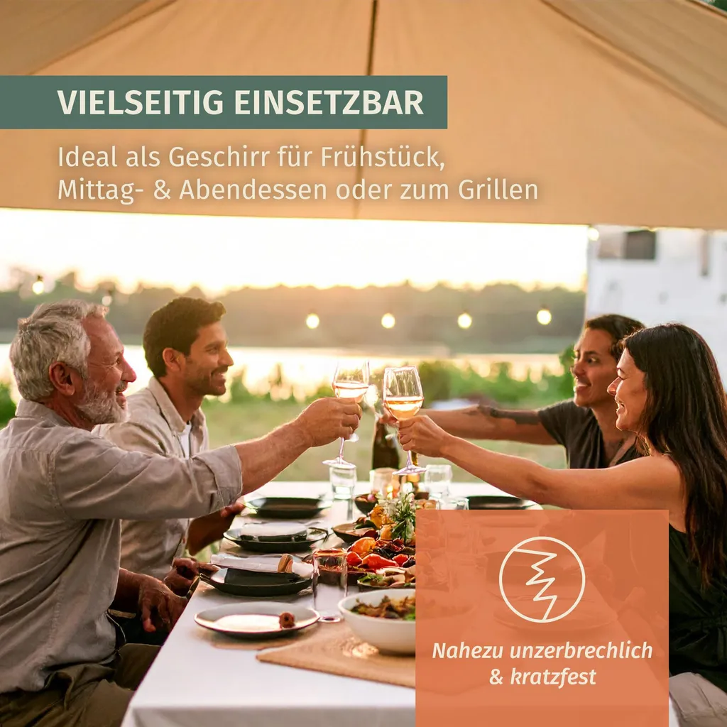 PIATTI DA CAMPEGGIO all'aperto resistenti alla corrosione frutta picnic