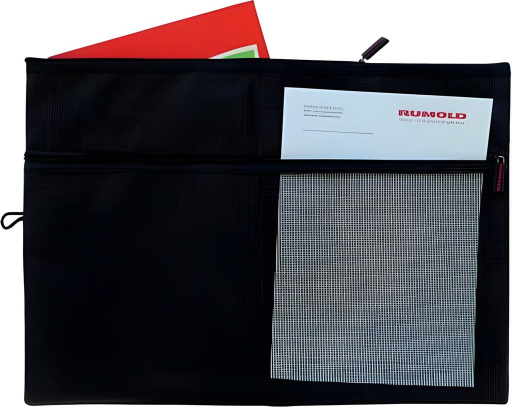 Rumold Sammeltasche für A3 - schwarz, gefüttertes Innenfach