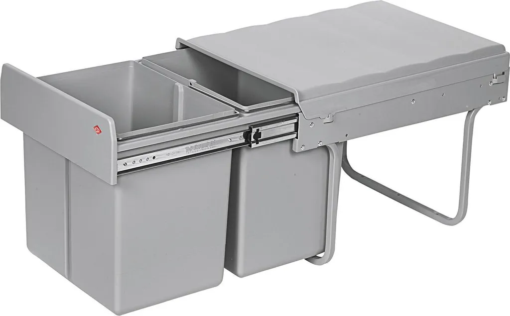 Poubelle Encastrable Double Master Wesco Coulissante 2x16L Gain de Place