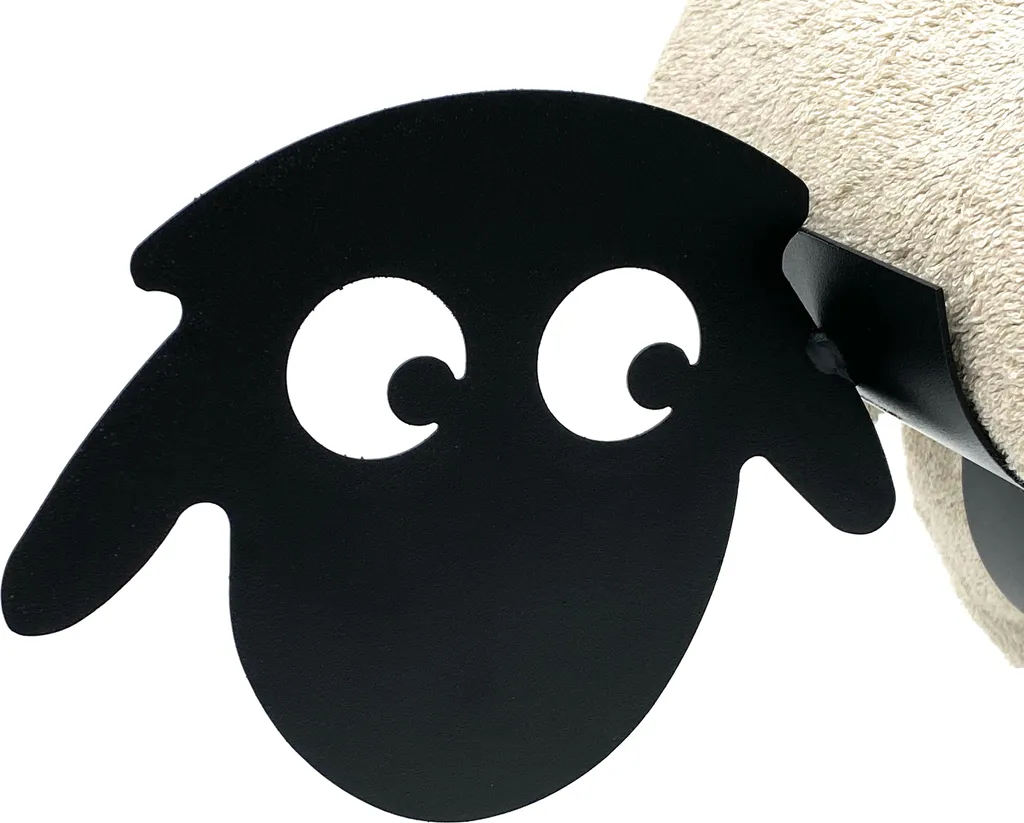 Porte-serviette sans Perçage Mouton Noir pour Ranger sans Abîmer Mur - 3