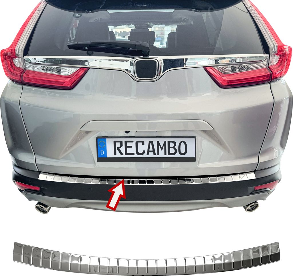 Ladekantenschutz Edelstahl Chrom passend für Honda CR-V 5 | Typ RT RW | BJ 2016-2023