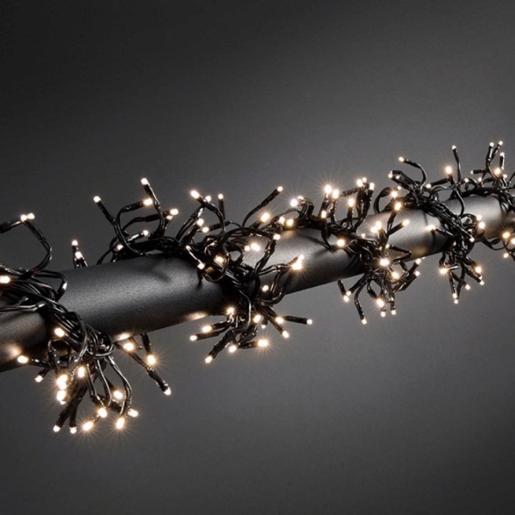 Microlichterkette - LED Cluster - Outdoor - 1,20m - 144 x Ultra Warmweiß - 8 Funktionen