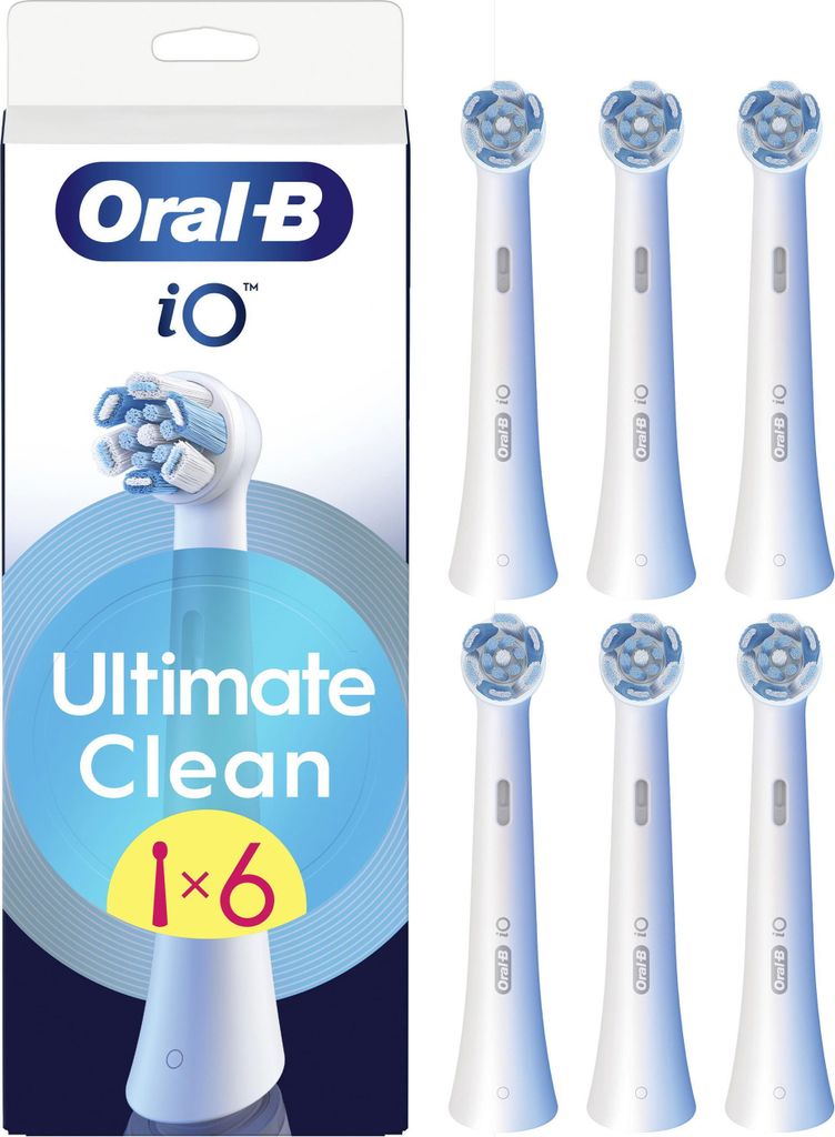 Oral-B Replaceable toothbrush heads | iO UltimateClean | Heads | For adults | Number of brush heads included 6 | White