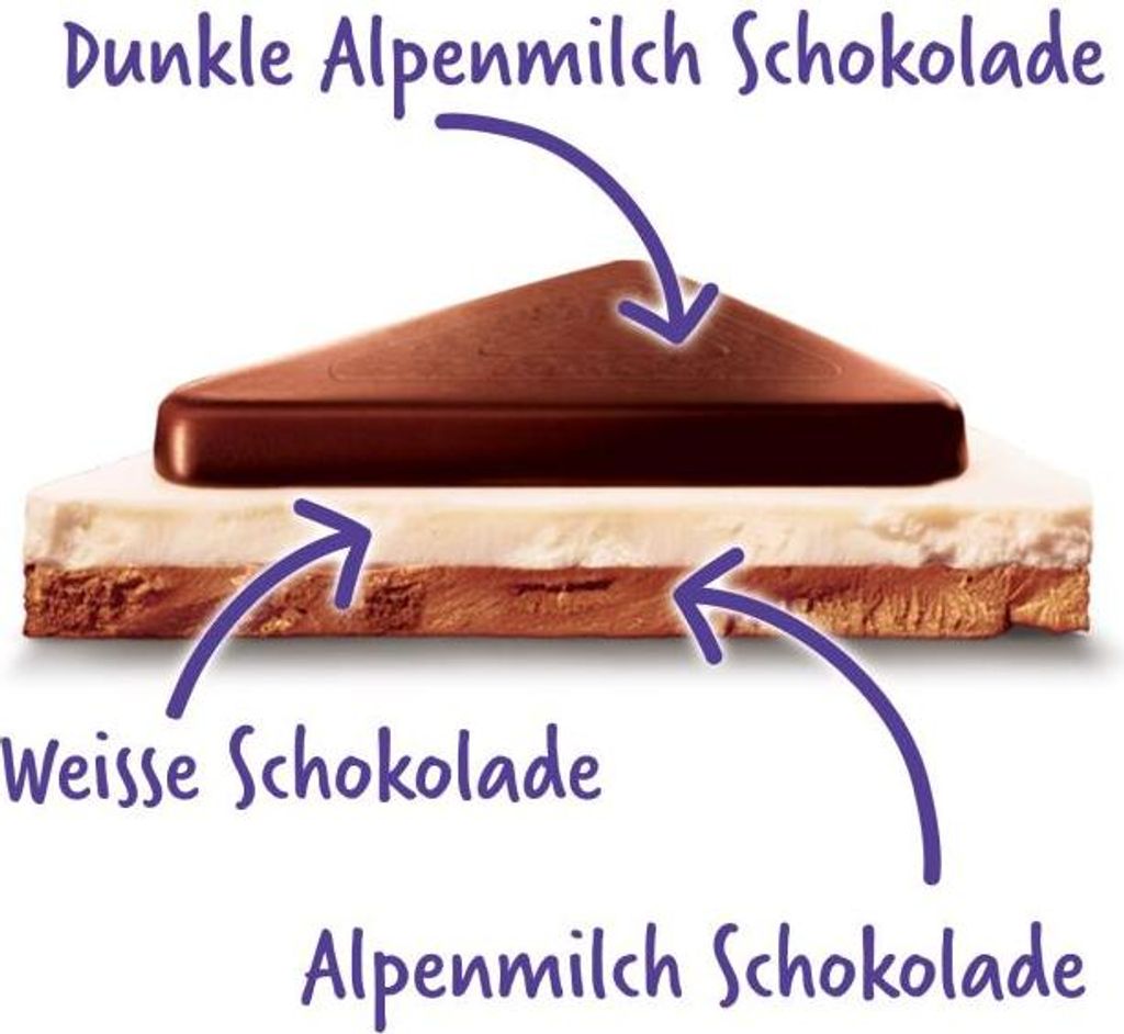 Milka Max Triolade Drei Schichten Weiße, Dunkle & Produktbild 