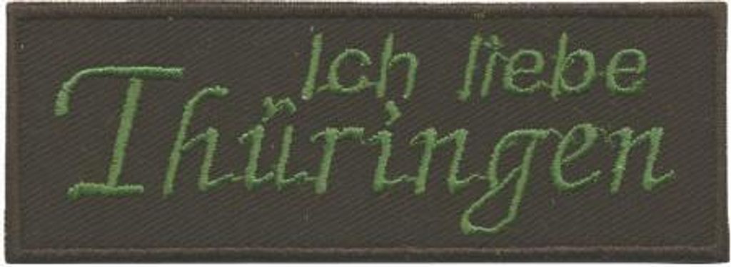 Aufnäher - Thüringen - 03126 Gr. ca. 8,5 x 3cm