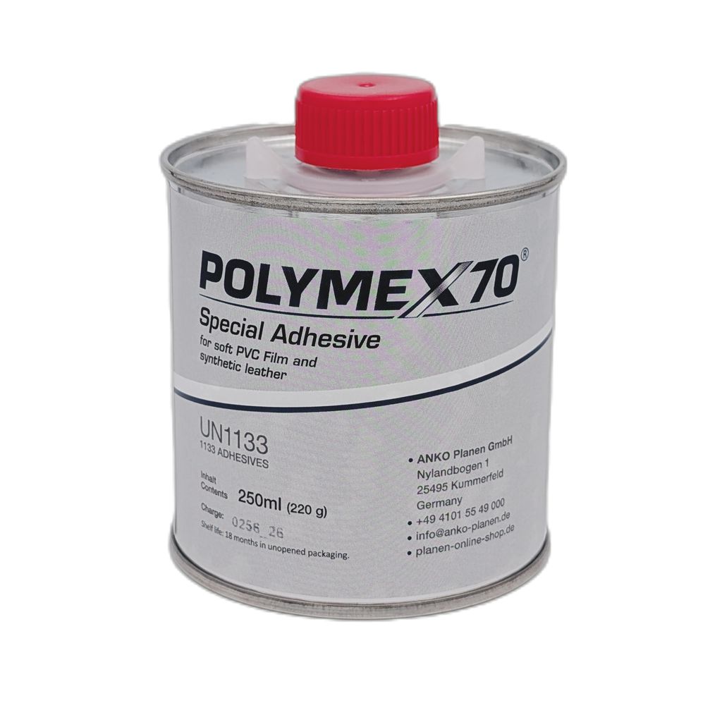 Colla per teloni in PVC – Polymex70 – 250 ml, confezione Immagine del prodotto 