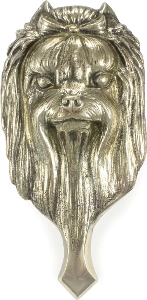 Battente Yorkshire Terrier Ottone Massiccio - Art-Dog Retro Decor