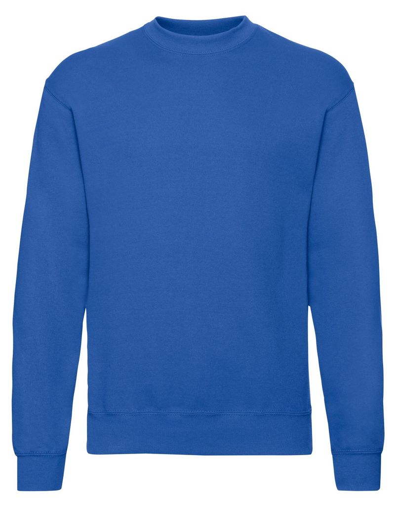 Fruit of the Loom - "Classic" Sweatshirt für Herren/Damen Uni angesetzte Ärmel LT1965 (XXL) (Königsblau)