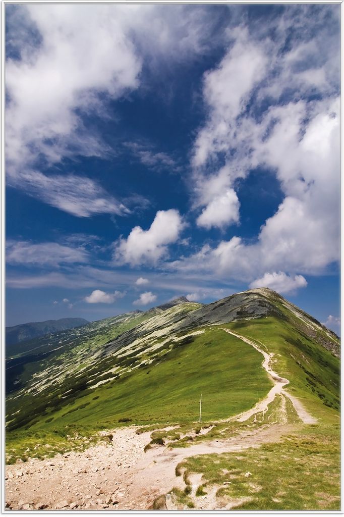 Wallario Wandbild Alpenluft, Größe: 61 x 91,50 cm, Poster mit weißem Aluminiumrahmen