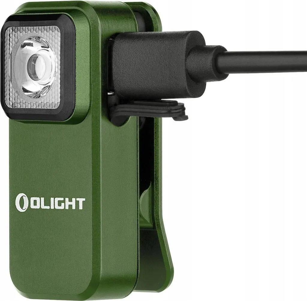 Olight Oclip Lampe Clip LED Verte 12972 : Éclairage Mains Libres EDC