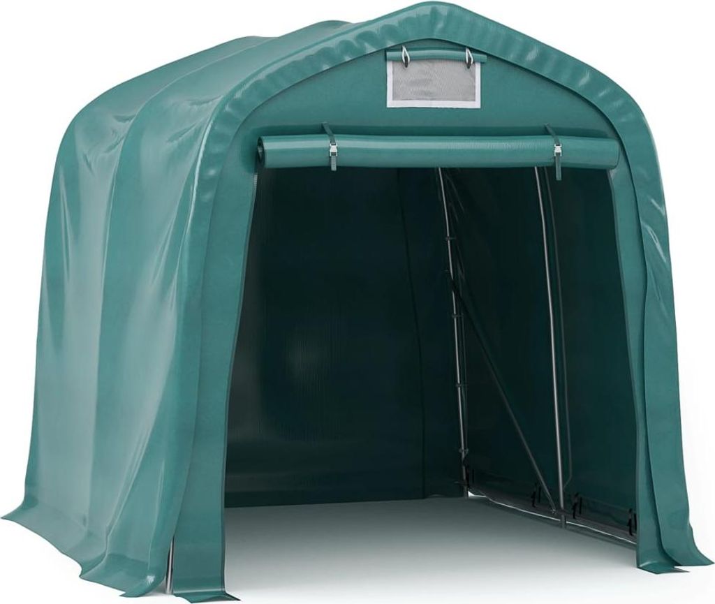 vidaXL Garagenzelt PVC 2,4x2,4 m Grün
