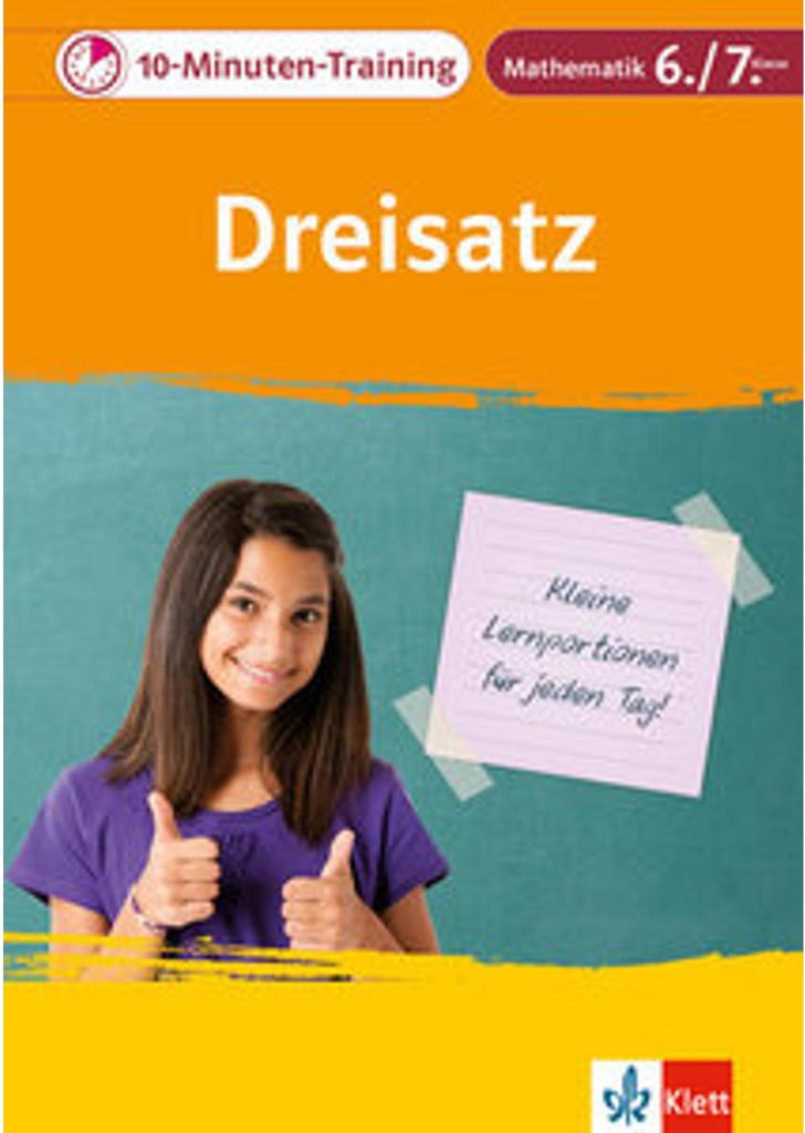Klett 10-Minuten-Training Mathematik Dreisatz 6./7. Klasse Obrázok produktu 