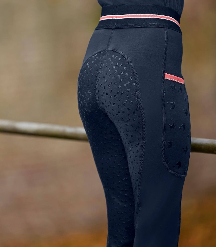 Fouganza Pantaloni da equitazione bambini adattati in cotone