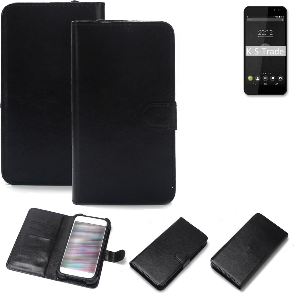 K-S-Trade Handyhülle Schutzhülle kompatibel mit Shift Shift5 Handy Schutz Hülle Handyhülle Bumper schwarz 1x