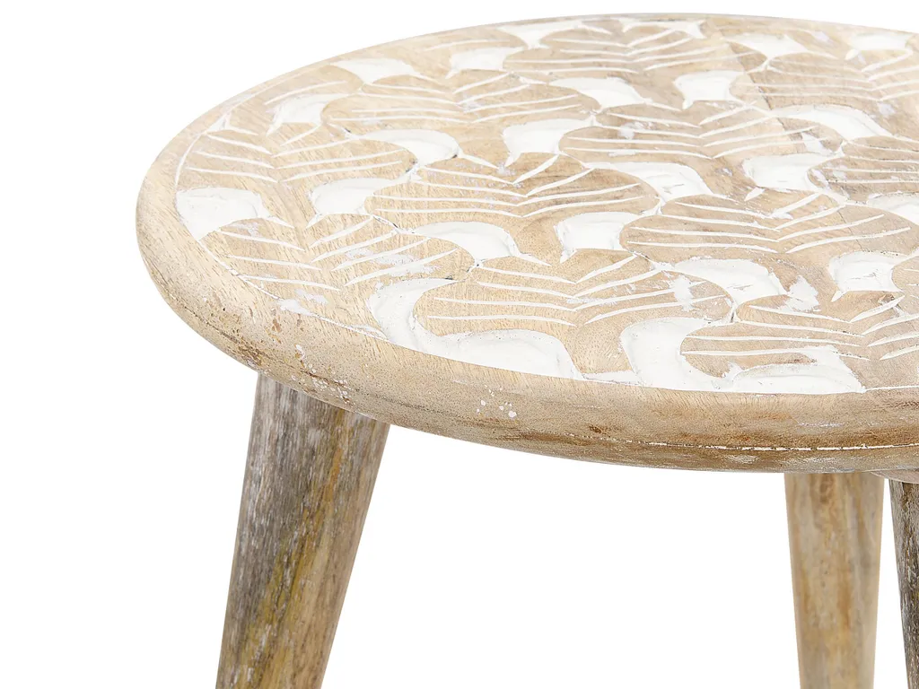 Tables d'appoint bois de manguier pour gagner de l'espace avec style x2