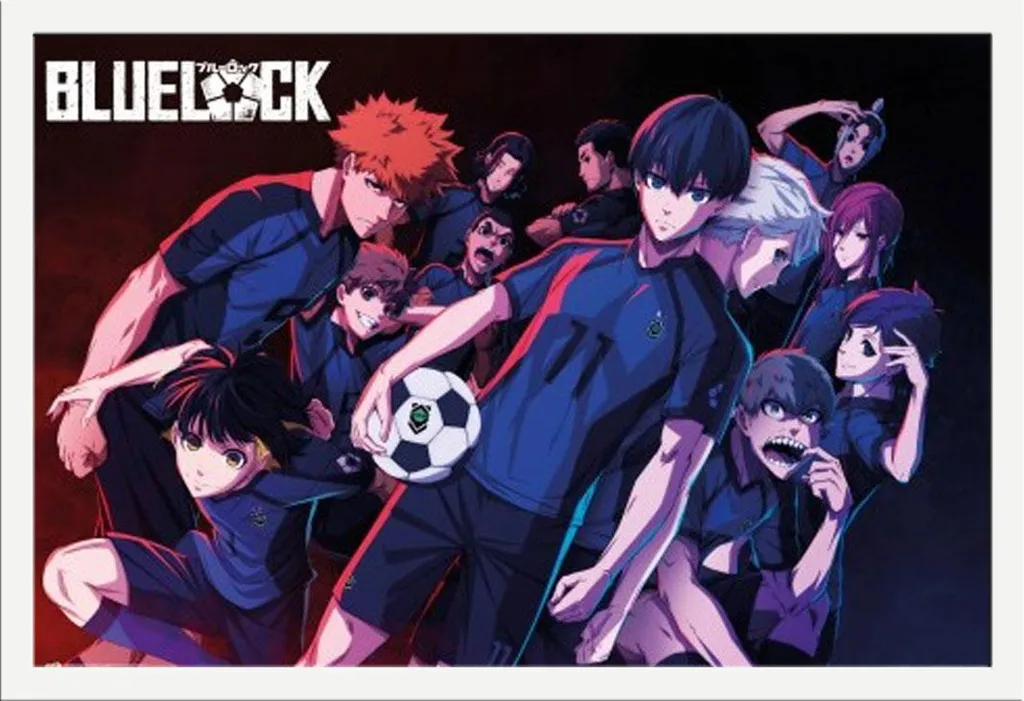 Regalo Anime: Poster Bluelock Incorniciato Shinsuke Bianco 91x61