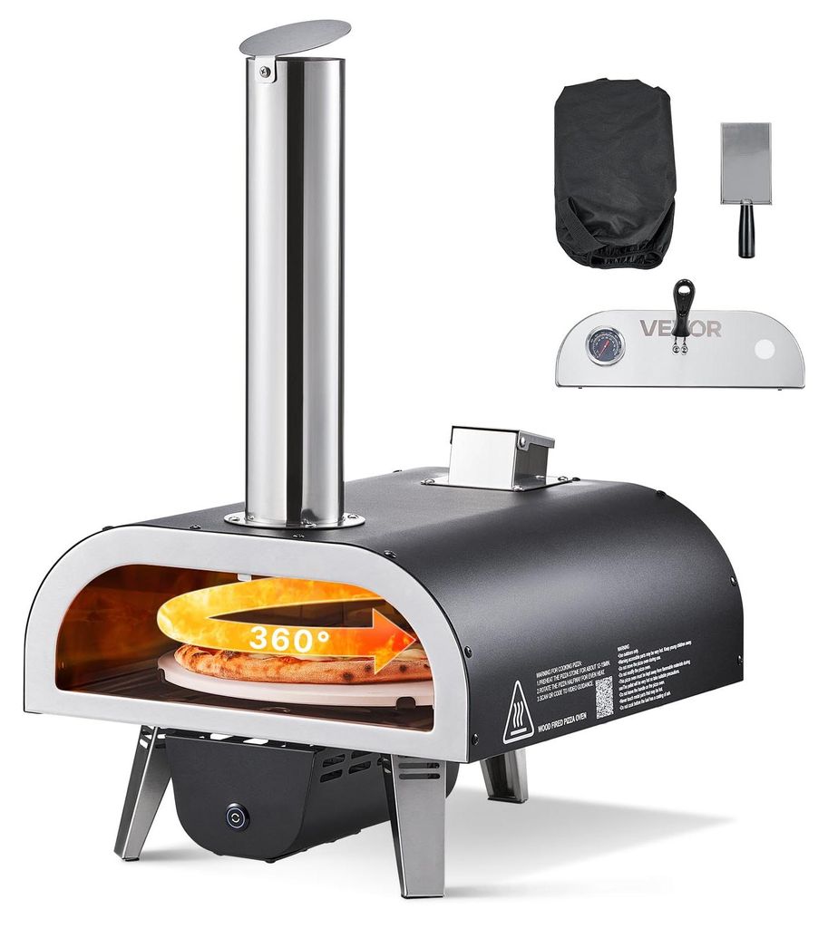 VEVOR pizzaoven voor buiten, 12 inch, houtpelletoven met Productafbeelding 