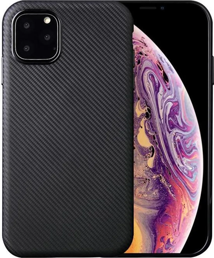 Custodia iPhone 11 Pro Max Silicone Carbonio: Protezione Premium 6.5"