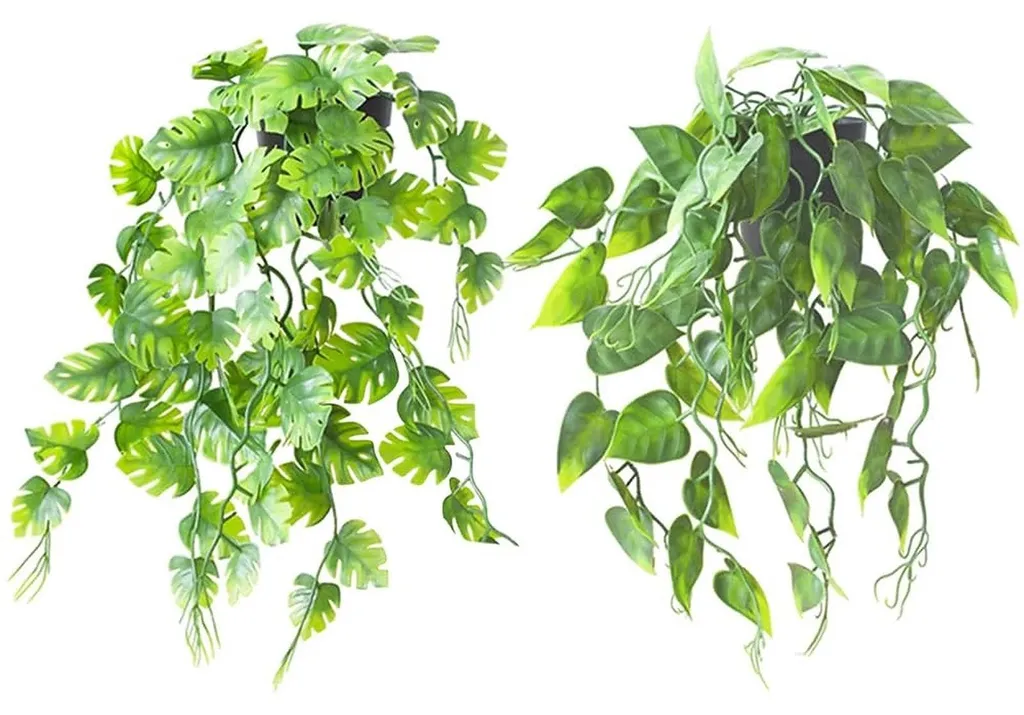 Plante Artificielle de Cuisine et Jardin Lot de 2 pour Déco Extérieure