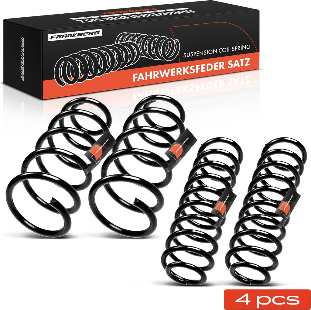 4 Ressorts de Suspension Renforcés Frankberg - Pack Avant et Arrière 6K