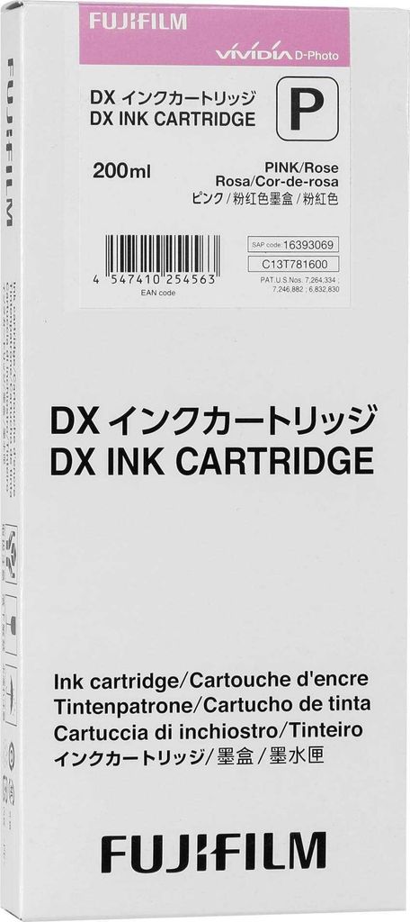 Fujifilm DX Ink Cartridge 200 ml pink