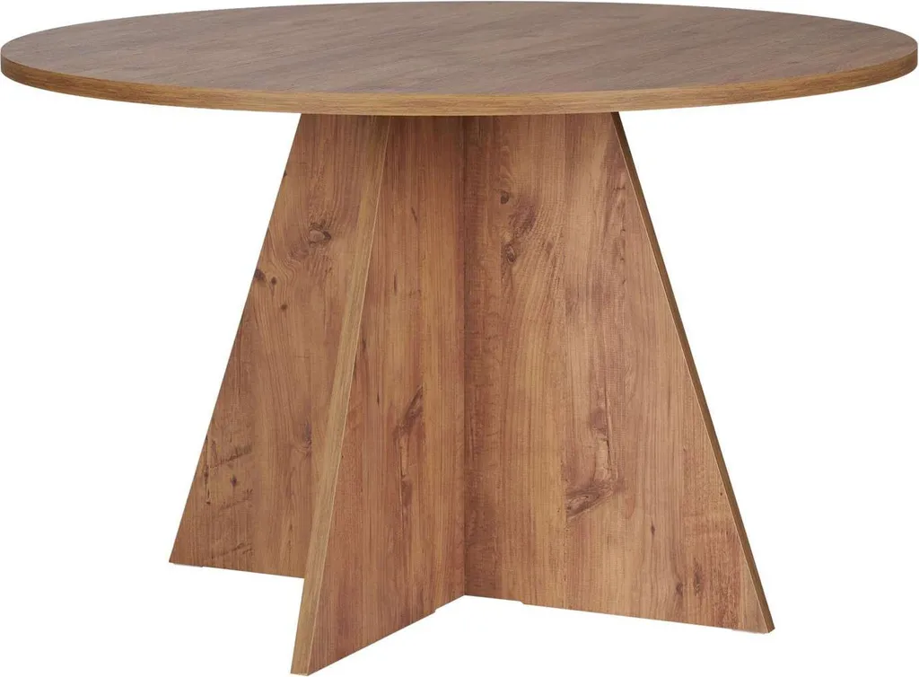 Table carrée bois pin atlantique Virella 120 cm - Finition naturelle chic