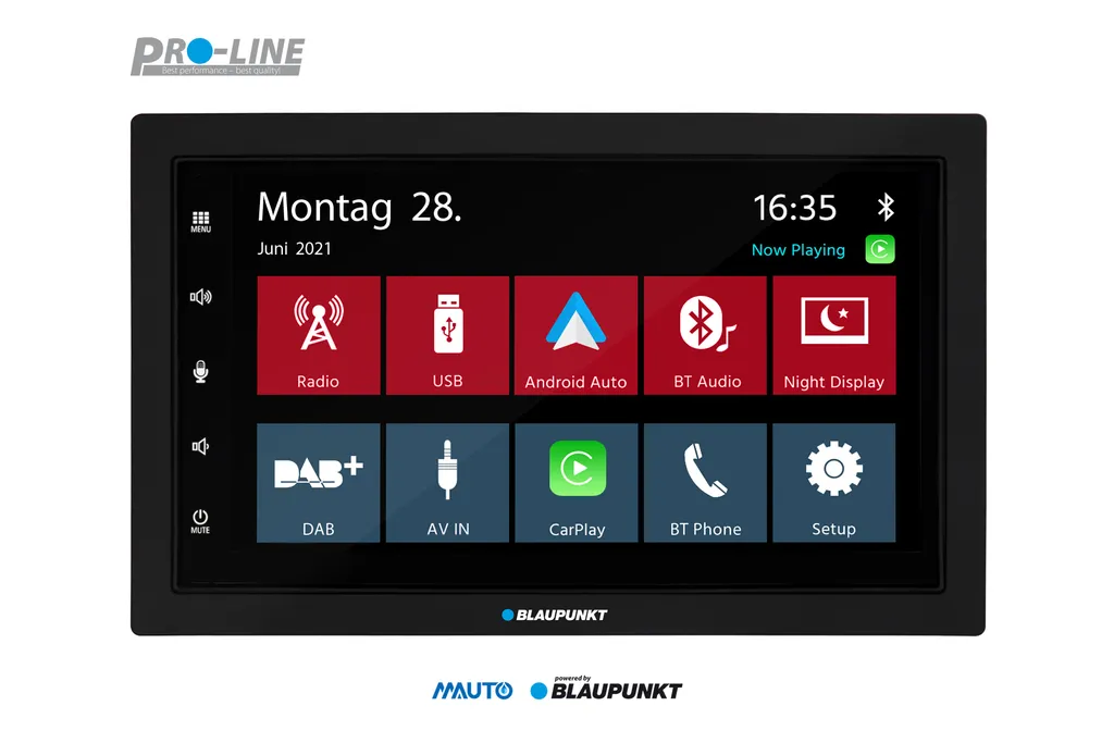 Écran Double DIN CarPlay Android Auto Blaupunkt Mannheim 600 DAB+ 2-DIN