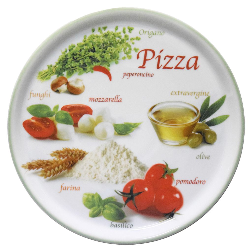 Talerz do pizzy Napoli Green Ø 32 cm Talerz do serwowania Zdjęcie produktu 
