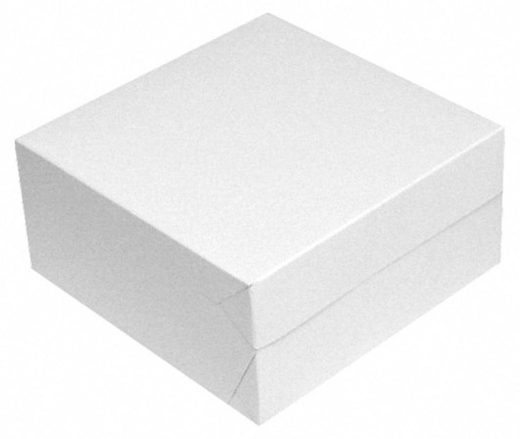 50x Kuchenkarton Tortenkarton 32x32x10cm weiß Produktbild 