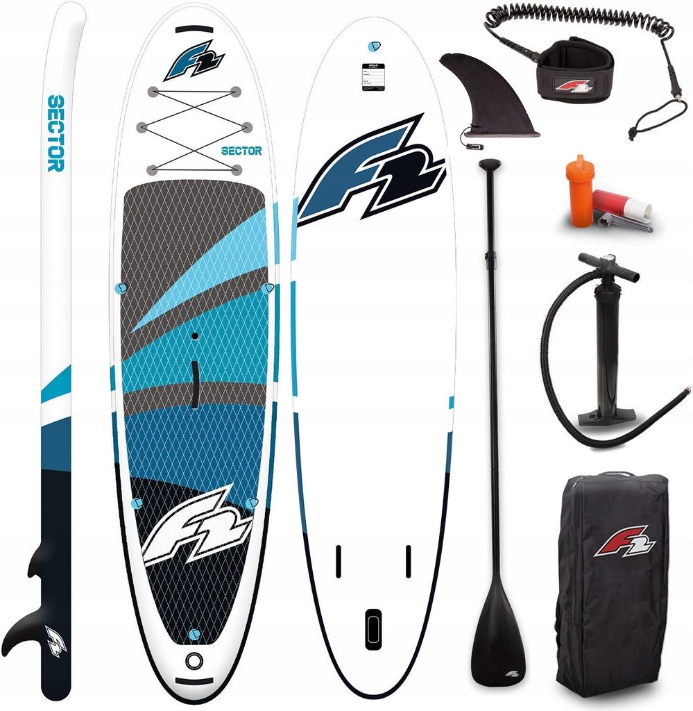 Aufblasbares Sup F2 Sector 12'2 372Cm Allround Board Mit Paddel Und Rucksack