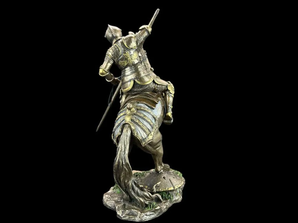 Statue Chevalier à Cheval Veronese WU73736A4 Peinte à la Main 27cm - 10