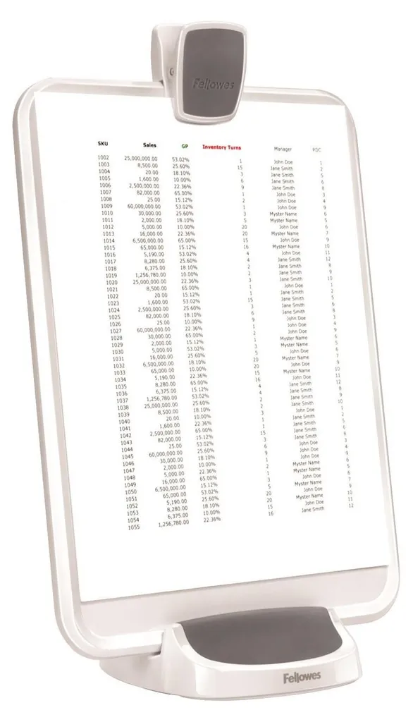 Fellowes 9311502 Porta Documenti I-Spire Bianco | Ergonomia Ufficio