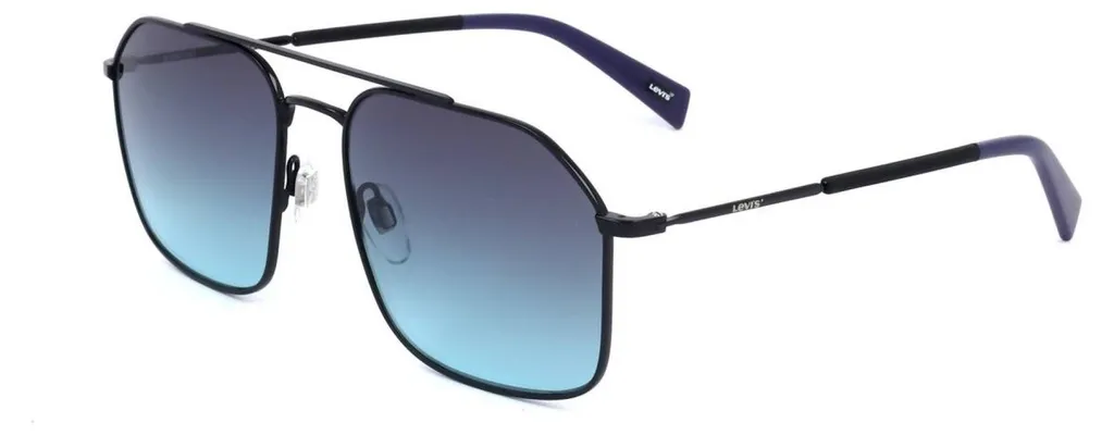 Lunettes Levi's LV 1021/S 807/JF noires forme pilote taille 58mm confort