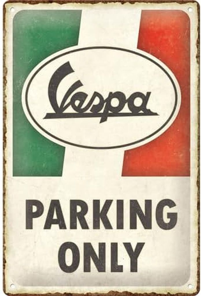Nostalgic-Art - Blechschild 20 x 30cm - Vespa - Parking Only Italian