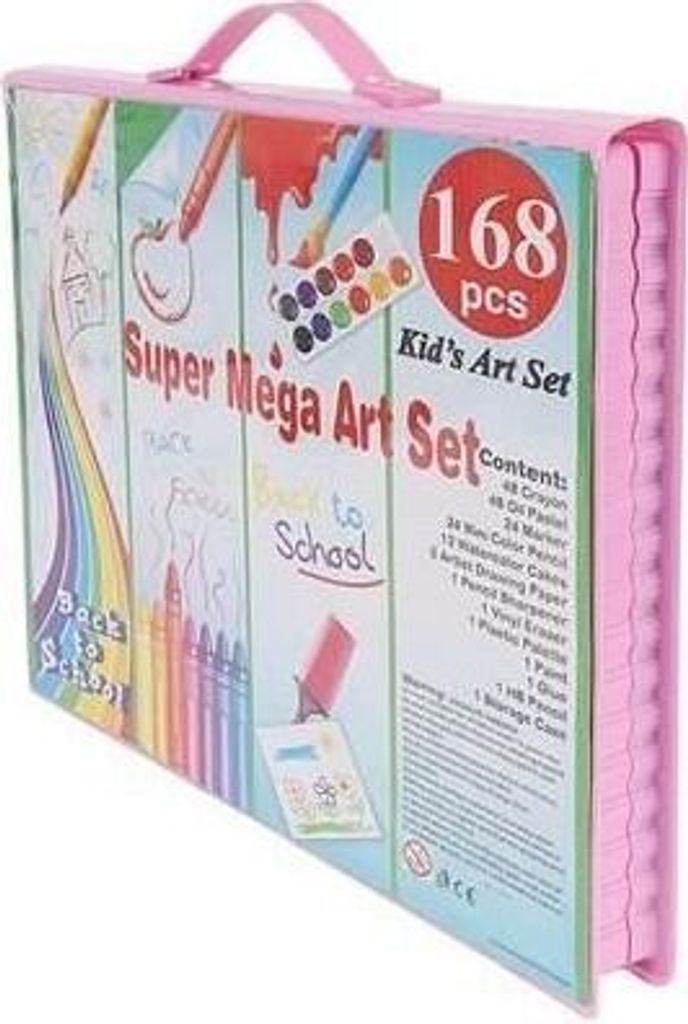 Maaleo 9174 Zestaw artystyczny Mega Art Set 168 szt. różowy Zdjęcie produktu 3