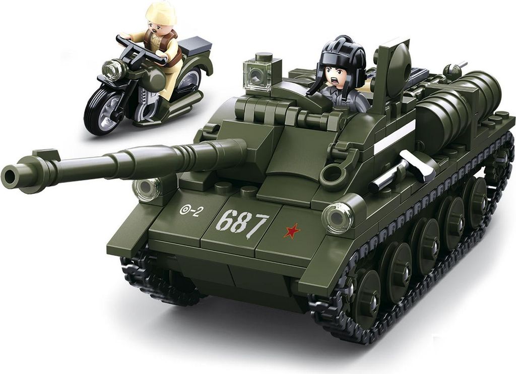 Sluban 0687 - WWII - Russischer Jagdpanzer - Neu Produktbild 