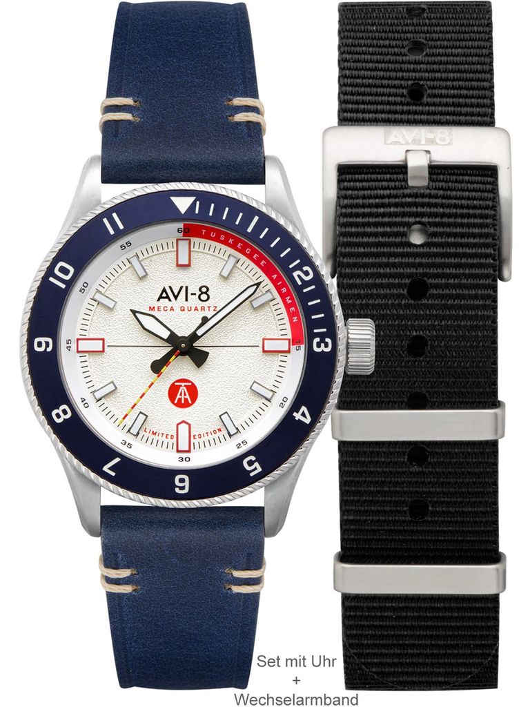 AVI-8 AV-4103-03 Tuskegee Airmen Limited Edition Herrenuhr