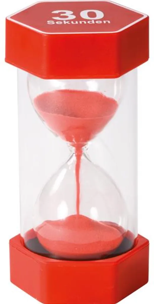 Sablier de 30 Secondes pour Activités Scolaires et Sportives Rouge