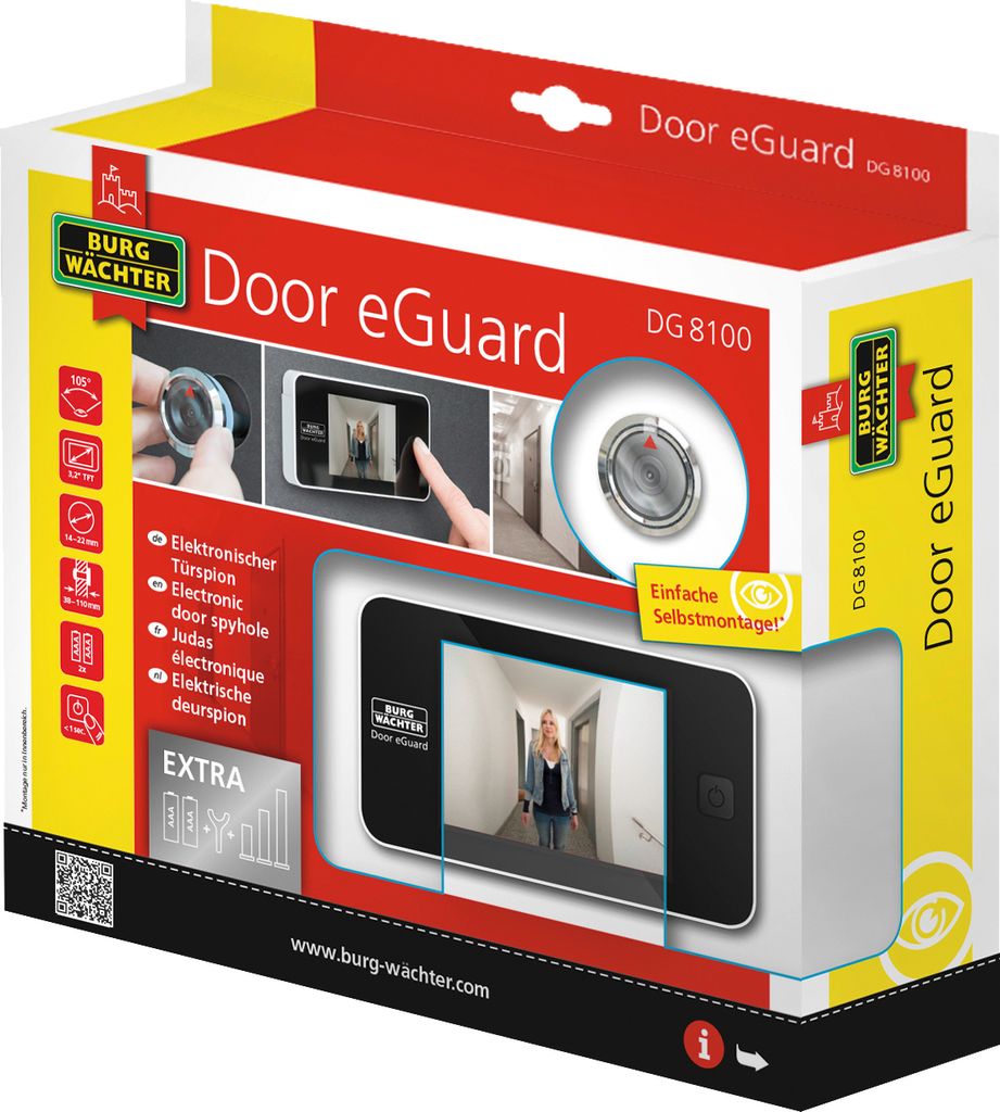 BURG-WóCHTER Door eGuard DG 8100, Digitaler Tôrspion Door Produktbild 