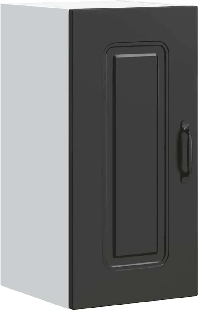 vidaXL Pensile da cucina Kalmar in legno nero