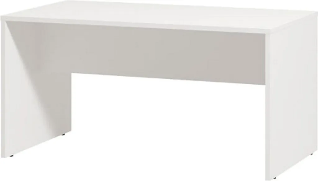 Tavolino da Caffè Bianco Moderno Dmora Formia 90x50 - Arredo Soggiorno