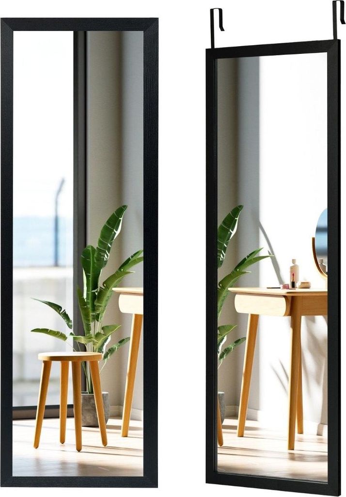 Specchio da parete 120 x 37 cm. Specchio da anta con ganci Immagine del prodotto 