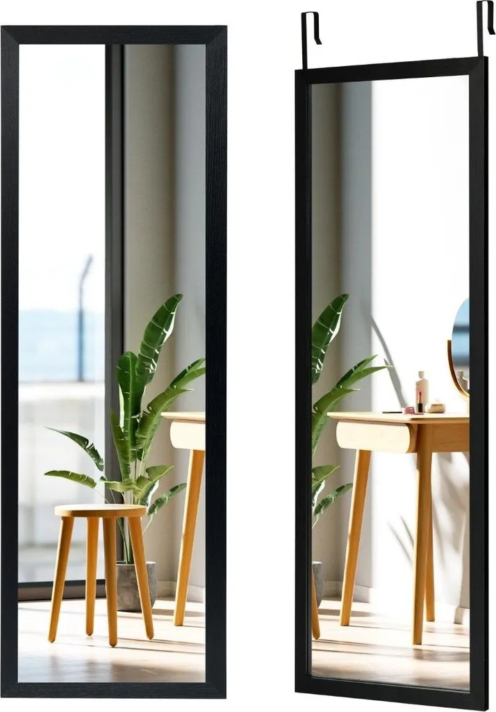 Miroir suspendu avec crochets réglables 120 cm - Verre HD anti-éclats Pro