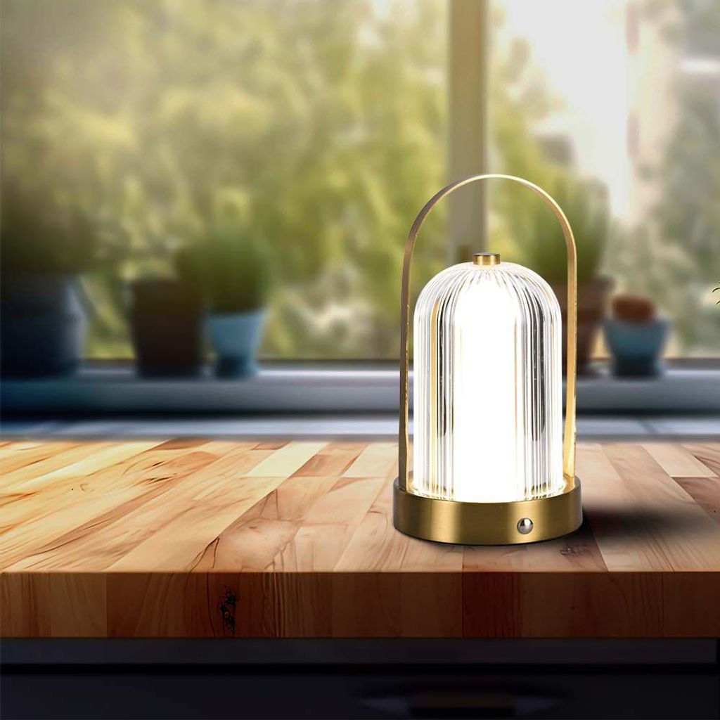 Gold Rechargeable Table Lamps - French - IP20 - 1W - 55 Lumen - 3IN1