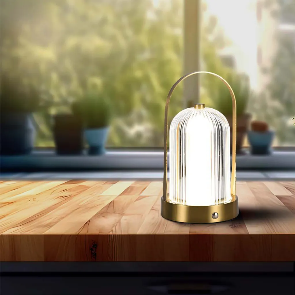 LED Solution Gold Lampe de table rechargeable 225mm 1W - Modèle 7989 - 2