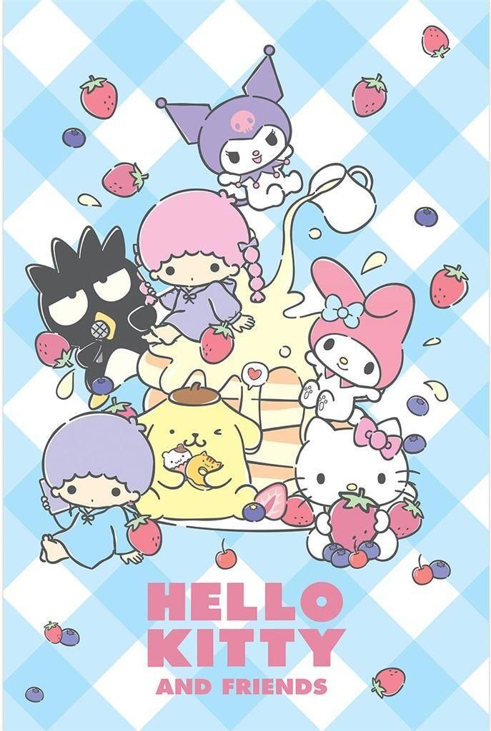 Hello Kitty & Friends - Poster "Sweets", Maxi, Papier PM11718 (91,5 cm x 61 cm) (Bunt)