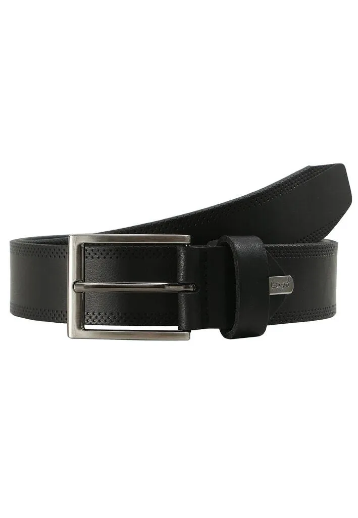 Cintura Uomo LLOYD Pelle Nera W95 | Accessorio Casual Resistente