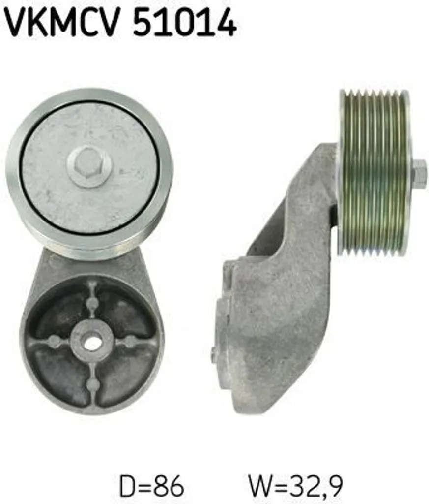 Poulie de renvoi SKF anti sifflement moteur pour Fabia et Passat